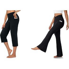 DLOODA High Waist Yoga Pants Athletic Workout Leggings with Pockets XX-Large in Kuwait