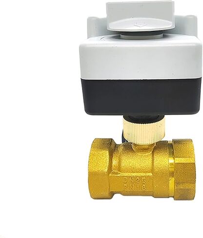 صمام كروي نحاسي، محرك DN15-50 بثلاثة أسلاك، تحكم ثنائي الاتجاه، مع مفتاح يدوي AC220V(2"، 220VAC_2 Way) in Kuwait