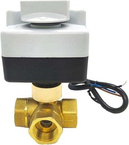 صمام كروي نحاسي، محرك DN15-50 بثلاثة أسلاك، تحكم ثنائي الاتجاه، مع مفتاح يدوي AC220V(2"، 220VAC_2 Way) in Kuwait