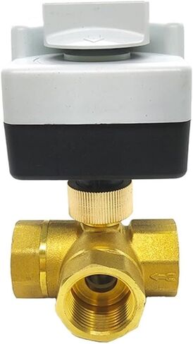 صمام كروي نحاسي، محرك DN15-50 بثلاثة أسلاك، تحكم ثنائي الاتجاه، مع مفتاح يدوي AC220V(2"، 220VAC_2 Way) in Kuwait