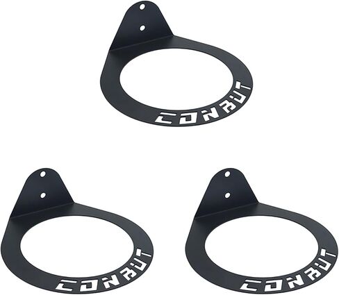 Medicine Ball Rack Exercise Ball Holder Wall Mount, Medicine Ball Storage, 8.8 Inch Inside Diameter Exercise Ball Storage for Gym Exercise Sports Garage Home Commercial Accessory (3pcs) in Kuwait