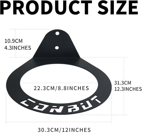 Medicine Ball Rack Exercise Ball Holder Wall Mount, Medicine Ball Storage, 8.8 Inch Inside Diameter Exercise Ball Storage for Gym Exercise Sports Garage Home Commercial Accessory (3pcs) in Kuwait