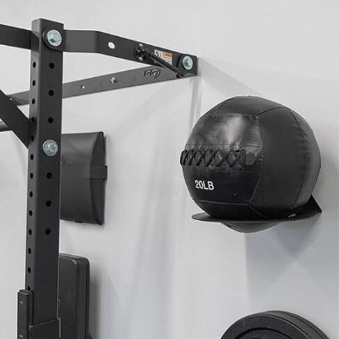 Medicine Ball Rack Exercise Ball Holder Wall Mount, Medicine Ball Storage, 8.8 Inch Inside Diameter Exercise Ball Storage for Gym Exercise Sports Garage Home Commercial Accessory (3pcs) in Kuwait