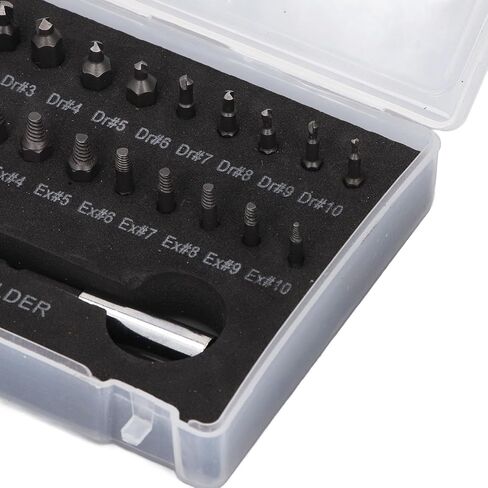 22PCS Set Broken Remover Set High Speed Steel Multifunctional Damaged Screw Extractor Kit in Saudi Arabia