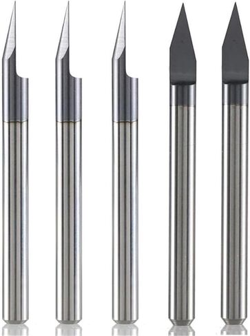 5 قطعة/المجموعة كربيد ثنائي الفينيل متعدد الكلور لقم النقش 3.175 مللي متر عرقوب الخامس الأخدود راوتر بت النقش بت 0.1 مللي متر 0.2 مللي متر 0.3 مللي متر تلميح نك الخامس بت الصلبة كربيد الخامس نهاية مطحنة (3.175-20DEG-0.1 مللي متر) in Kuwait