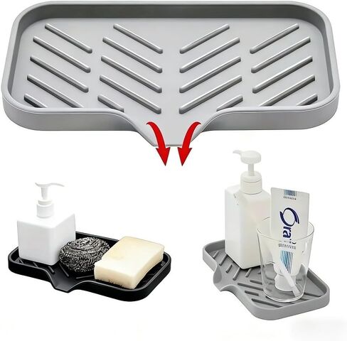 1PC Small Black Silicone Coaster Storage Rack- Waterproof Draining Soap Mat, Ideal for Toilet Cup & Bathroom, Kitchen Use in Saudi Arabia