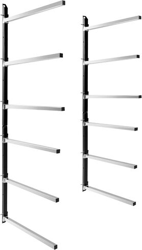 6 Place Wall Mount Bumper Rack Stand, Bumper Parts Lumber Storage Rack, Load 200LBS/Pair Arms in Saudi Arabia