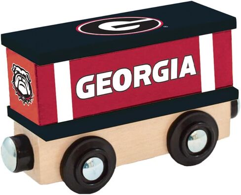 Mortpieces Wood Train Box Car - NCAA Michigan Wolverines - Toddler & Kids Toy المرخصة رسميًا in Kuwait