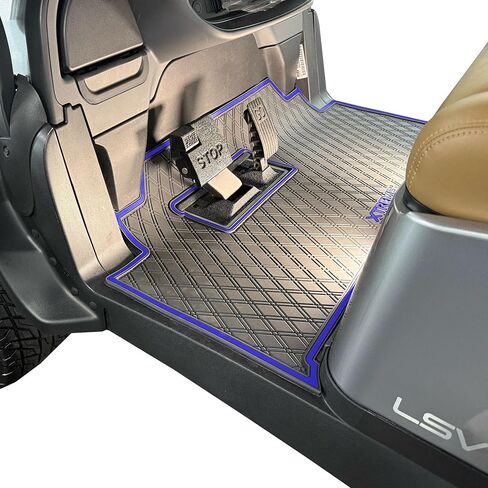 Xtreme Golf Cart Mats, Diamond Rubber Floor Mat Liner for 2026 Club Car Tempo & Onward Models (All Black) in Saudi Arabia