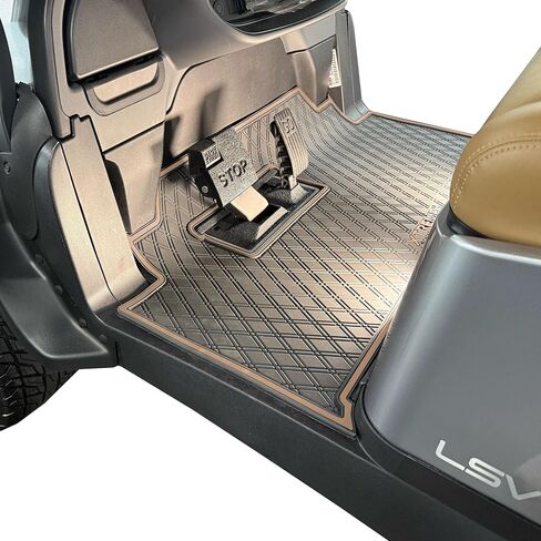 Xtreme Golf Cart Mats, Diamond Rubber Floor Mat Liner for 2026 Club Car Tempo & Onward Models (All Black) in Saudi Arabia