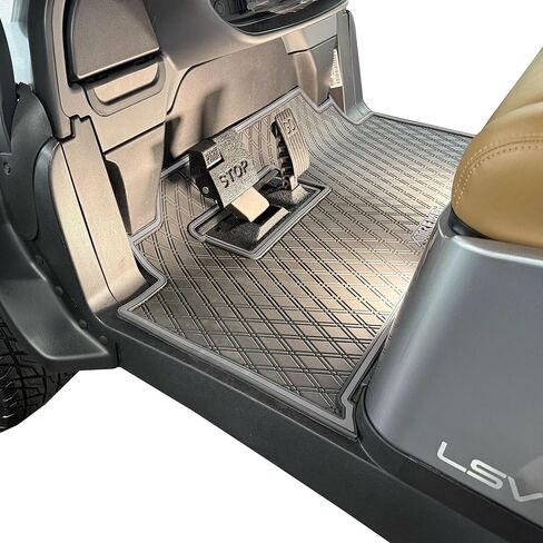 Xtreme Golf Cart Mats, Diamond Rubber Floor Mat Liner for 2026 Club Car Tempo & Onward Models (All Black) in Saudi Arabia