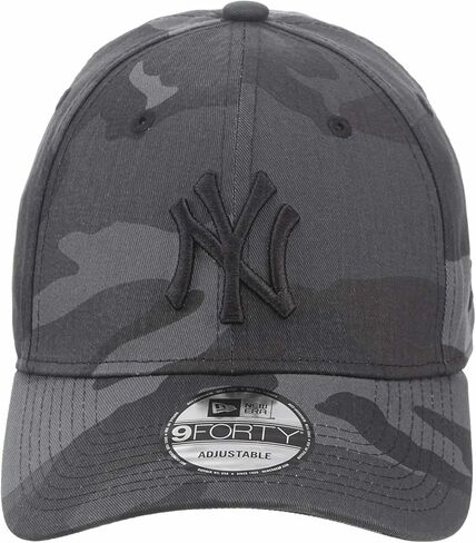 New Era Mens 9forty Camo Yankees Baseball Cap Black in Saudi Arabia