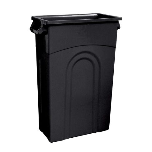 23 Gallon Black Highboy Plastic Garbage Container, Heavy Duty Durable Waste Bin for Recycling, Trash Storage & Everyday Household Use in Saudi Arabia