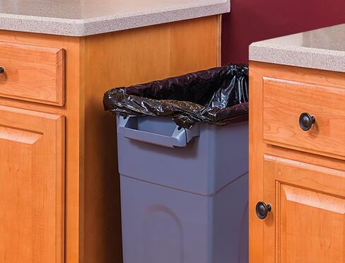 23 Gallon Black Highboy Plastic Garbage Container, Heavy Duty Durable Waste Bin for Recycling, Trash Storage & Everyday Household Use in Saudi Arabia