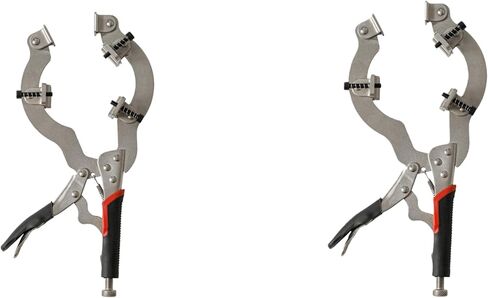 Xiao & Dao Pro Locking C-Clamp، مشبك الأنابيب والأنبوب مع 3 وسادات، 2 إلى 4 بوصة، أداة محاذاة الأنابيب الفولاذية 13 بوصة (عبوتان) in Kuwait