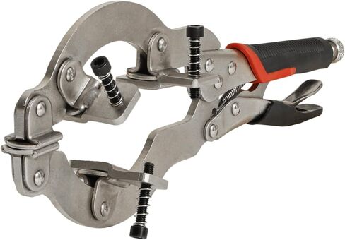 Xiao & Dao Pro Locking C-Clamp، مشبك الأنابيب والأنبوب مع 3 وسادات، 2 إلى 4 بوصة، أداة محاذاة الأنابيب الفولاذية 13 بوصة (عبوتان) in Kuwait