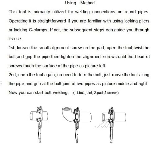 Xiao & Dao Pro Locking C-Clamp، مشبك الأنابيب والأنبوب مع 3 وسادات، 2 إلى 4 بوصة، أداة محاذاة الأنابيب الفولاذية 13 بوصة (عبوتان) in Kuwait