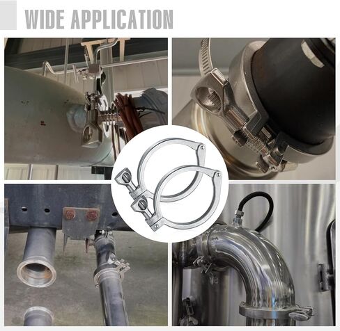 الفولاذ المقاوم للصدأ 304 المشبك الصحي دبوس واحد ثلاثي المشابك البرسيم (أنبوب OD: 1 "إلى 1-1 / 2") in Kuwait