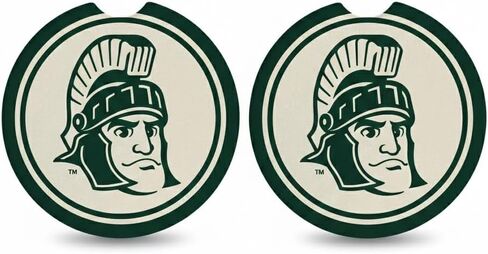 Magnolia Lane University of Tennessee Set of 2 Car Coasters - Absorbent Ceramic Stone for Cup Holders - Features “Smokey" and Finger Notch for Easy Removal - Gift for Students and Graduates in Saudi Arabia