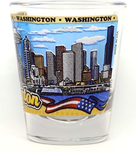 Washington State Wraparound Shot Glass in Saudi Arabia