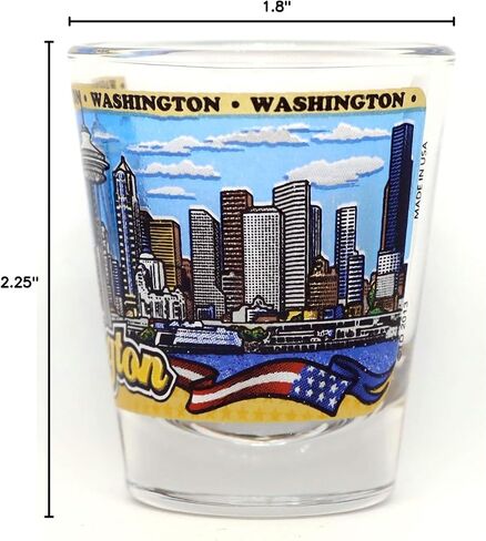 Washington State Wraparound Shot Glass in Saudi Arabia