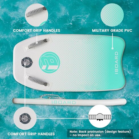 42" Inflatable Bodyboard with SUP Technology – Portable Inflatable Bodyboard, Stable Platform for Teens & Adults in Saudi Arabia