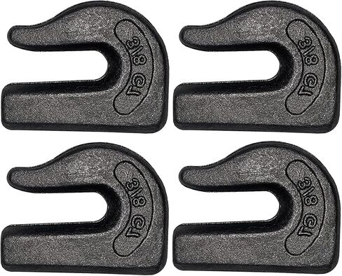 4Pack 3/8" Weld on Grab Chain Hooks Heavy Duty G70 Forged Weldable Tow 6600 LBS for Chain Pulling and Lifting Bucket Flatbed, Trailer, Tractors, Truck, Forklif, SUV, RV, UTV in Kuwait
