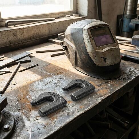 4Pack 3/8" Weld on Grab Chain Hooks Heavy Duty G70 Forged Weldable Tow 6600 LBS for Chain Pulling and Lifting Bucket Flatbed, Trailer, Tractors, Truck, Forklif, SUV, RV, UTV in Kuwait