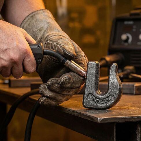 4Pack 3/8" Weld on Grab Chain Hooks Heavy Duty G70 Forged Weldable Tow 6600 LBS for Chain Pulling and Lifting Bucket Flatbed, Trailer, Tractors, Truck, Forklif, SUV, RV, UTV in Kuwait