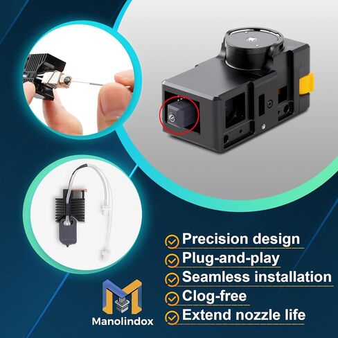 2 قطعة 0.4 مللي متر U1 Hotend لـ Snapmaker U1 Hotend 24 فولت 48 واط كتلة تسخين سيراميك ، مع فرشاة وإبرة تنظيف وجوارب سيليكون وأدوات عدة in Saudi Arabia