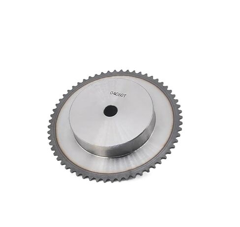 Steel Heavy Duty Motor Pinion Gear 04C Chain Sprocket 48/50/55/60/70/80 Teeth Pitch 6.35mm Steel Industrial Transmission(70 Teeth) in Saudi Arabia