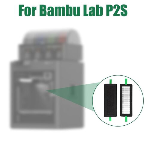 2pcs Activated Carbon Air Filter for Bambu Lab P2S P2SC, Replacement Purifier Filter Cartridge with Cleaning Brush Compatible with Bambu Lab 3D Printer Accessories in Saudi Arabia