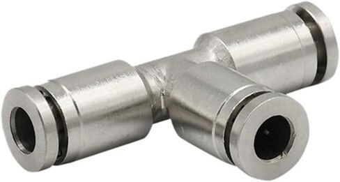 T-نوع معدني PE4/6/8/10 ثلاثي الاتجاه هوائي موصل سريع القصبة الهوائية المقابس 1 قطعة (Pe6) in Kuwait