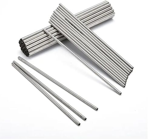 JoyTube 3/4" OD 304 أنبوب من الفولاذ المقاوم للصدأ 8 بوصة طول 3/50 بوصة سمك الجدار قابل للحام أنابيب معدنية مستديرة مستقيمة للصناعة والبناء والأشغال اليدوية والأثاث والديكور ونموذج الحرف اليدوية (قطعتان) in Kuwait