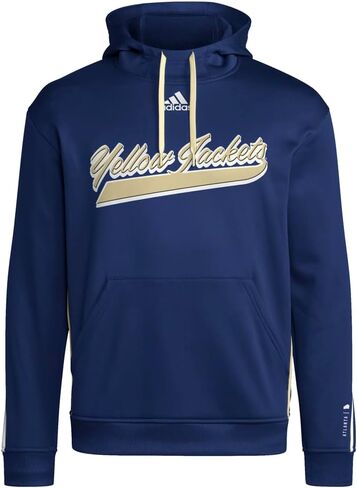 سترات رجالي من adidas Georgia Tech باللون الأصفر بقلنسوة بقلنسوة ملابس خارجية كاجوال - أزرق in Saudi Arabia