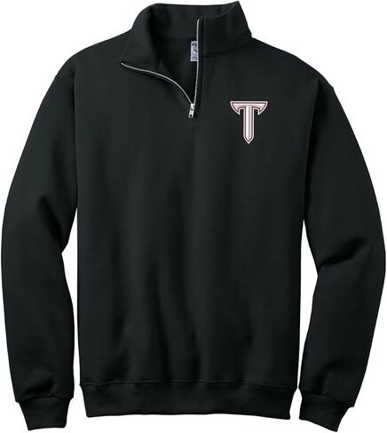 Sorority Letters Shop Troy University Quarter Zip Sweatshirt with TROY Power T Embroidered in Saudi Arabia