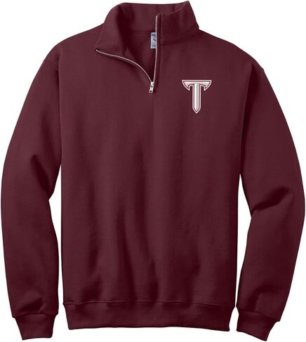 Sorority Letters Shop Troy University Quarter Zip Sweatshirt with TROY Power T Embroidered in Saudi Arabia