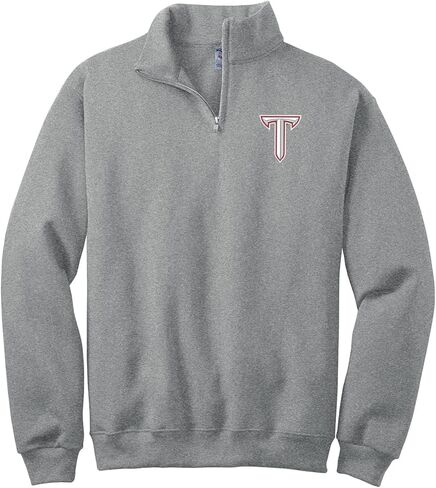 Sorority Letters Shop Troy University Quarter Zip Sweatshirt with TROY Power T Embroidered in Saudi Arabia