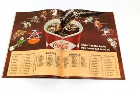 1968 سينسيناتي بنغلس في برنامج أوكلاند رايدرز لكرة القدم AFL 10-27-68 - برامج NFL in Saudi Arabia
