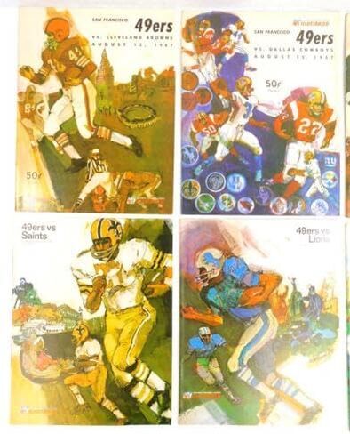 الكثير من (7) برامج كرة القدم NFL المختلفة لعام 1967 في سان فرانسيسكو 49ers - برامج NFL in Saudi Arabia