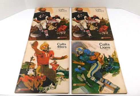 Lot of (4) Assorted 1967 Baltimore Colts NFL Football Programs - NFL Programs in Saudi Arabia