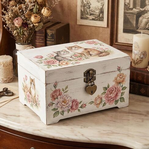 مجموعتان من مزلاج بمشبك برونزي عتيق، قفل صغير بمشبك قفل مزخرف صغير، قفل على شكل قلب مع مفاتيح ومسامير للصناديق الخشبية، وصناديق المجوهرات، وصندوق الهدايا، وصندوق النبيذ، وحقائب السفر، ومزالج الأثاث in Kuwait