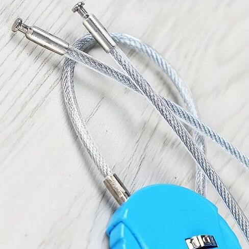 1PC Combination Lock, 3 Digit Suitcase Lock, Padlock, Wire, Travel Suitcase for Suitcase, Luggage, Travel Bag, Black in Saudi Arabia