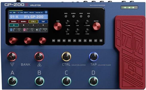VALETON GP-200X تعبير دواسة المعالج متعدد التأثيرات، حلقة FX، MIDI، كهربائي، جهير، نمذجة أمبير الجيتار الصوتي، محاكاة كابينة الأشعة تحت الحمراء، ستيريو، واجهة USB مع حقيبة Tonebird، كابل، حزمة اللقطات in Saudi Arabia