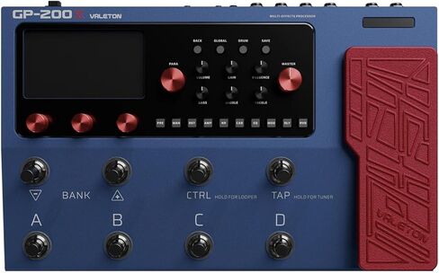 VALETON GP-200X تعبير دواسة المعالج متعدد التأثيرات، حلقة FX، MIDI، كهربائي، جهير، نمذجة أمبير الجيتار الصوتي، محاكاة كابينة الأشعة تحت الحمراء، ستيريو، واجهة USB مع حقيبة Tonebird، كابل، حزمة اللقطات in Saudi Arabia