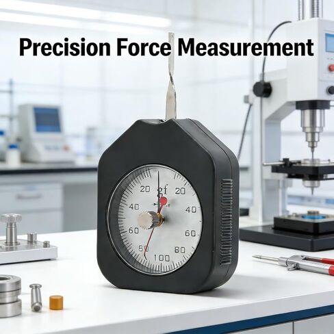 Dial Tension Meter Tester, Pocket Gram Force Meter 100g Double Pointer - Accurate Measurement, Compact Portable Design, Ideal for Spring Pressure Testing in Saudi Arabia