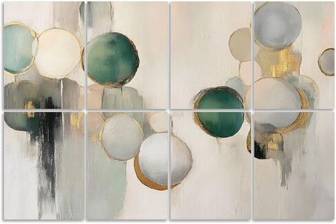 8 Pack Art Acoustic Panels Sound Absorbing Emerald Green Modern Gold Abstract Marble Swirls Veins Accents Flowing Decorative Soundproof Wall Panels Self Adhesive for Recording Studios Office 48"x32" in Saudi Arabia