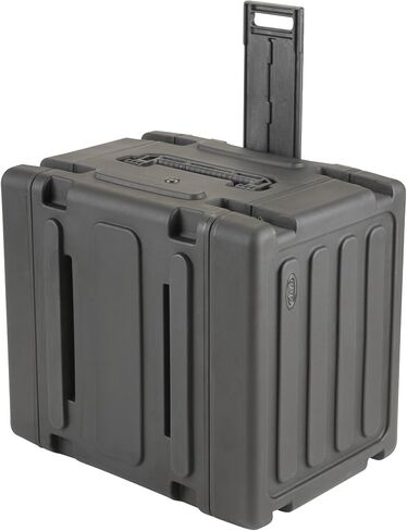حالات SKB 3SKB-R08U20W 20 بوصة رف دوار عميق 8U Roto Shockmount، مقاوم للصدمات والماء، قضبان فولاذية ملولبة، قضبان خلفية، عجلات مدمجة، مقبض سحب منخفض المستوى in Saudi Arabia