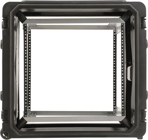 حالات SKB 3SKB-R08U20W 20 بوصة رف دوار عميق 8U Roto Shockmount، مقاوم للصدمات والماء، قضبان فولاذية ملولبة، قضبان خلفية، عجلات مدمجة، مقبض سحب منخفض المستوى in Saudi Arabia