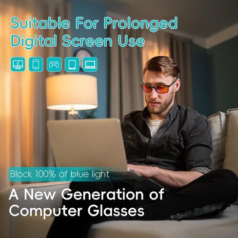 Sleep Glasses 99.9% Blue light blocking glasses, Blue Light Blocking Gaming ESports Computer Gamer Glasses, Reduce Eyestrain in Saudi Arabia